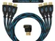 Twisted Veins Cavo Premium HDMI ad Alta Velocità con Ethernet, Supporta HDMI 2.0b 4K 60Hz...