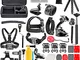 Polai 50-in-1 Accessori Kit per DJI OSMO Action Camera - Custodia, Bastone, Tripod, Holder...