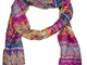 1st American Pashmina da Donna e da Uomo Estiva Leggera - Foulard in Diverse Fantasie Flor...