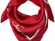 Tommy Hilfiger CNY Silk Square Foulard, Rosso (Red Tommy Print 901), Unica (Taglia Produtt...