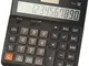 CASIO DH-12BK calcolatrice da tavolo - Display a 12 cifre, selettore di arrotondamento, gr...