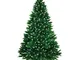 BB Sport Albero di Natale Realistico 210 cm Verde Medio - Zucchero a Velo Abete Natale Art...