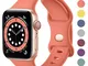 CeMiKa Cinturino Compatibile per Apple Watch Cinturino 38mm 42mm 40mm 44mm, Silicone Cintu...