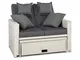 blumfeldt Komfortzone Divano Lounge Sofa da Giardino in Rattan Sintetico (Due Posti Tavolo...