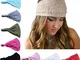 DRESHOW 8 PCS Fasce per Capelli Donna, Elastica Turbante Fascia Capelli Cerchietti Annodat...