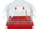 BPS Bird Cage Metal con Alimentatore Bevitore Swing Jumper Color Bucket Consegna a Caso 27...