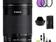 GYTE BUNDLE | Obiettivo Canon - EF-S 55-250mm f/4-5.6 IS STM - Teleobiettivo per Fotocamer...