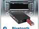 Vivavoce Bluetooth per auto A2DP, CD e caricatore, da 12 poli, compatibile con radio RCD 2...