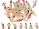 BESTZY 30pcs Persone passeggeri Figure 1: 75 Tiny People Pose Modello in Scala Multi Uso F...