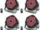 UKing 4 Pcs LED Par, Luci Discoteca 36 RGB LED, Dispositivi per Effetti luce palco con Tel...