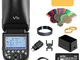 Godox V1-S Flash Speedlight tondo 1/8000 HSS 76Ws GN92 2.4G TTL e 2600mAh Lithimu Battery...