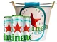 Heineken Silver - Birra Heineken Silver in Lattina Vol. 4% - Cassa da 24 Lattine x 33 cl c...