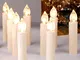 CCLIFE Candele LED luci albero di natale candela elettrica con fiamma candela elettrica co...