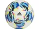 adidas Finale TTRN, Pallone da Calcio Uomo, Top:White/Bright Cyan/Solar Yellow/Shock Pink...