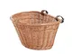 WICKER24 - Cestino per Bicicletta, in Vimini, Colore: Giallo Miele, 42 x 36 x 24 cm