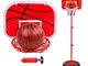 TAIZ Mini Basketball Hoop Giocattoli Mini Palla con Pompa e Basket con Rete e Palla Misure...