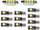 Muchkey LED Auto Lampadina Canbus Sensa Errore LED luci dell'automobile Bulb per X1 E84 LE...