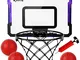 Kiztoys Canestro da basket all'aperto giocattolo per bambini, mini cestino da basket per i...