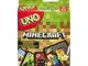 Mattel Games - UNO Versione Mincraft, Gioco di Carte per Famiglie e Bambini 7+ Anni, FPD61