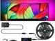 QHY DIY Ambilight TV PC Schermo da sogno Striscia LED USB HDTV Monitor del computer Retroi...