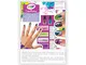 CRAYOLA- Creations Set Unghie Metallizzate per Decorare, 04-0464