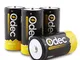 Odec Pila Ricaricabile C, 4 Pezzi 5000mAh Bassa Autoscarica da Batterie Ricaricabili C HR1...