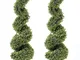 35 pollici artificiale in legno di bosso arte topiaria piante a spirale finte decorazioni...