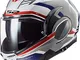 LS2 Casco FF900 Valiant II Revo White Red Blue Tg. M