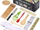 jutyum Sushi Maker Set 18 Pezzi Kit Sushi Maker Di Sushi Sushi Maker Kit con Tappetino per...