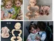 iCradle Reborn Doll Kit Set di Kit Reborn Doll per Bambole rinato in Silicone Morbido Non...