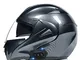 STRTG Casco Modulare Bluetooth Moto Integrat, con Doppio Visiera Parasole Integrale, Casco...