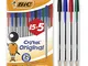 BIC Cristal Penna a sfera 1,0 mm Pack of 15 + 5 Free Assorted