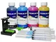 Kit di ricarica inchiostro InkTec per cartucce HP-303 compatibile con stampanti Envy Photo...