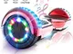 COLORWAY Hoverboard Elettrico Scooter a 6.5 Pollici & LED Auto Balance E-Skateboard