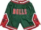 GDFSG Mens Bulls Shorts Mesh Basketball Retro Chicago Bulls Swingman Sports Shorts Mesh Pa...