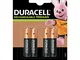 [Import Anglais]Duracell Rechargeable Staycharged AAA 4 Pack Batteries, 900mAh