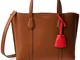 Tory Burch Perry - Borsa piccola a tre scomparti, colore: Umber chiaro