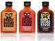 Crazy Bastard Sauce - Set di 3 - Ghost Pepper, Trinidad Scorpion e Carolina Reaper