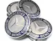 OEM SYSTEM UG 4x Tappi Coprimozzo 75mm Logo Mercedes - CLASSE A B C E CLK GL M ML SLK - pe...