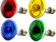 OmniaLaser OL-KIT4COLOR60 Kit 4 Lampadine Colorate ad Incandescenza Spot, E27, 60 Watt