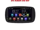 ANDROID 10 GPS USB WI-FI Bluetooth autoradio navigatore compatibile con Smart Fortwo W453,...