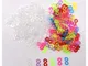 Zliger Loom Bands S-Clips Gomma Loom Bands Bracelet Fibbia Collegamento Refill S-Clip per...