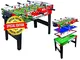 Sport One Tavolo Multigioco Italy - 4 Giochi in 1 - Calciobalilla 3 Vs 3 Aste Rientranti/P...