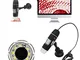 XDDWD Megapixel 1600 x 8 LED microscopio Digitale, endoscopio USB, Fotocamera, microscopio...