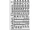 Toga Adesivi Alfabeto, Carta, Nero, 15 x 29,5 x 0,2 cm