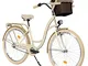 Milord Bikes - Bicicletta da donna, 26 pollici, 3 marce, comoda, con cestino,stile olandes...