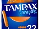 Tampax Compak Super Plus 22 Timbri con applicatore in plastica