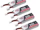 4pcs 300mAh 2S LiPo 50C/100C 7.6V HV 2S LiHv Batteria con JST-PH 2.0 Connettore Powerwhoop...