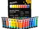 MONT MARTE Set di colori acrilici, 18 tubetti da 36 ml, ideali per pittura acrilica, color...