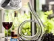SDFSX Decanter per vino, soffiato a mano, in cristallo senza piombo, 1,2 l, 6 forme classi...